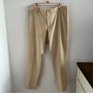 J. Lindeberg JL Regular Fit M Elliot Micro Stretch Golf Pants Tan 36 32